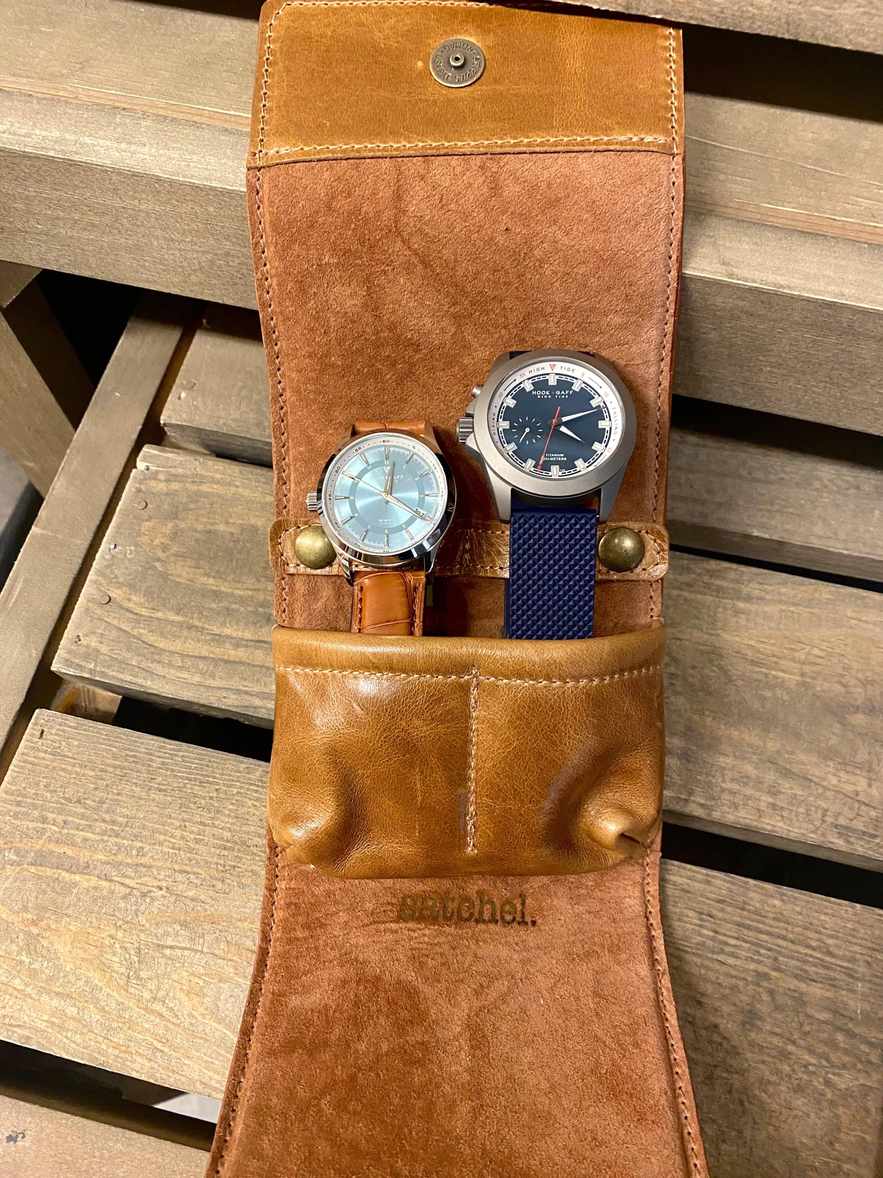 Leather Watch Travel Case - Image 2